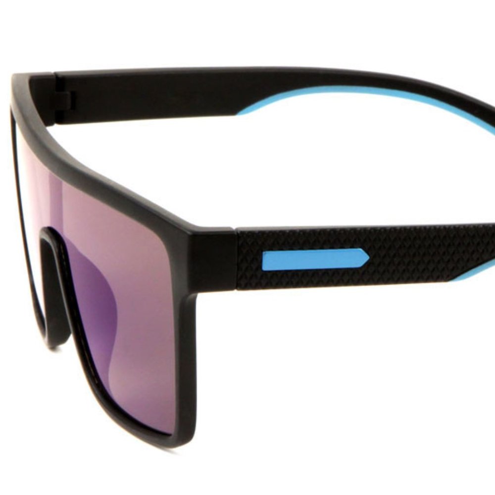 Polarized Rectangular Shield Sunglasses - image 2